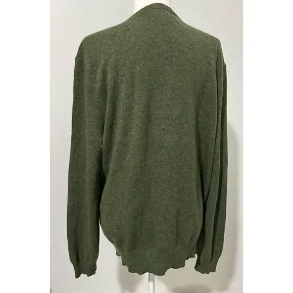 Polo Ralph Lauren vintage Green 100% lambswool pullover sweater XL
